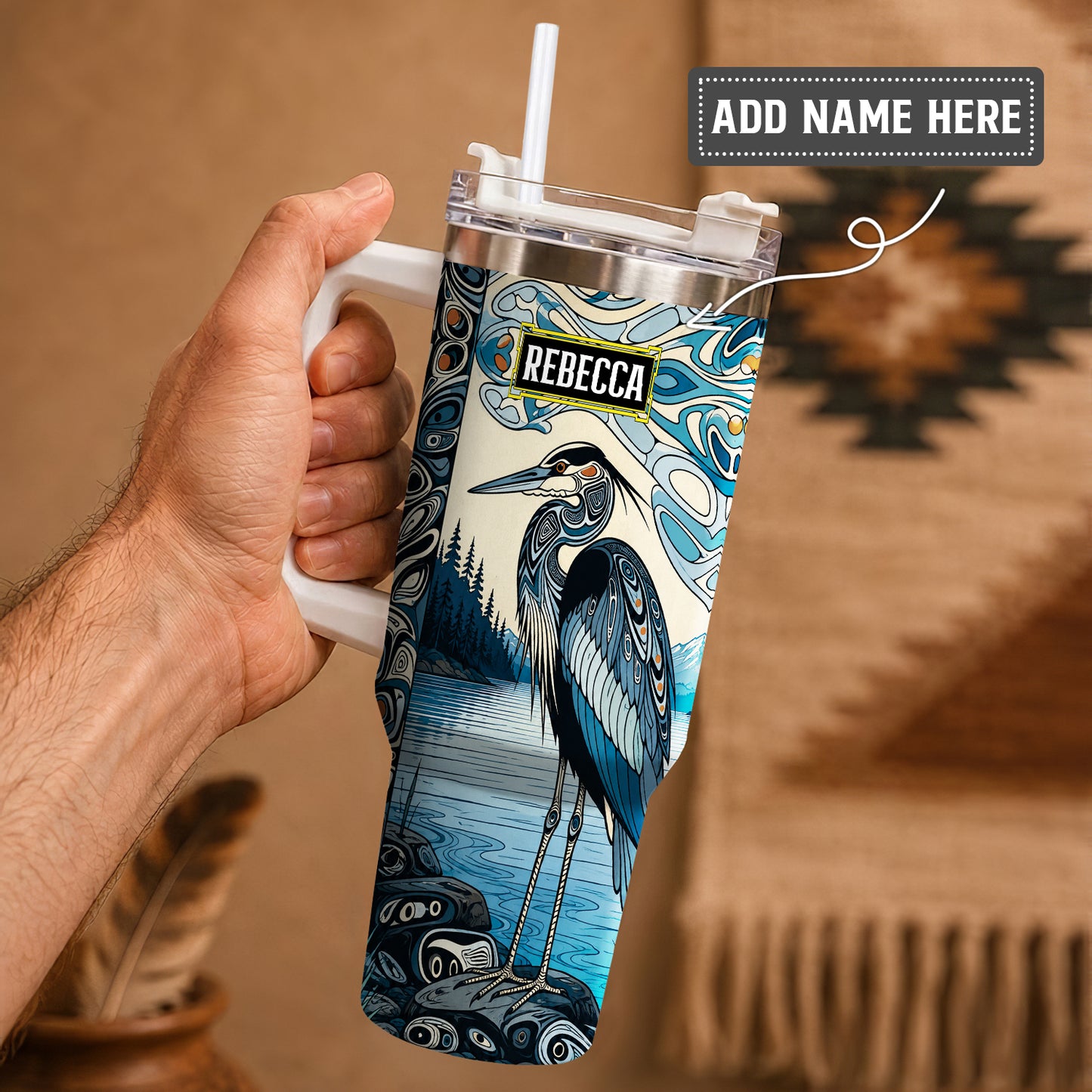 Crimson Orca Passage Personalized Tumbler
