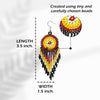 SALE 50% OFF - Black Medallion Beaded Handmade Earrings For Women