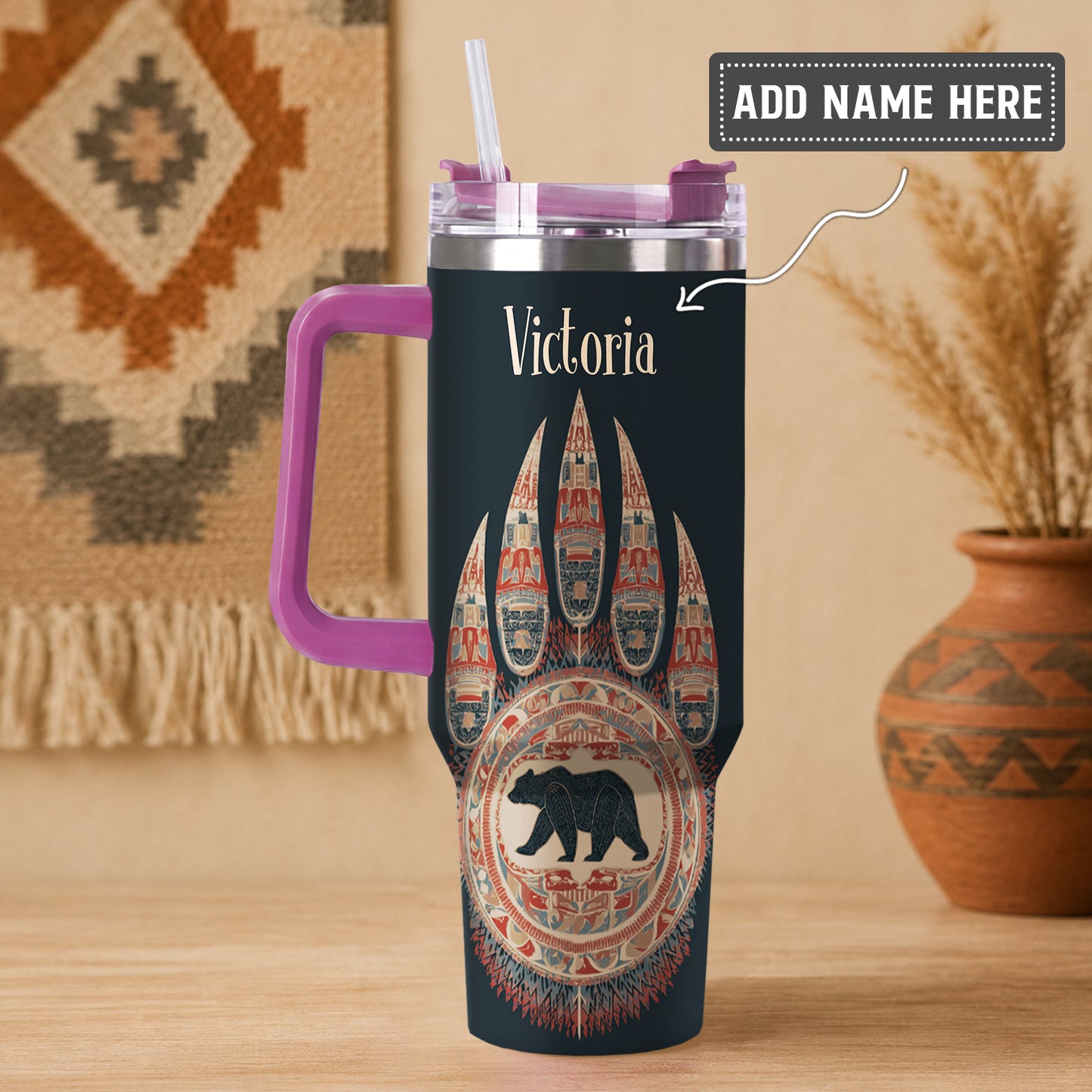 Bear Paw Guardian Personalized Tumbler