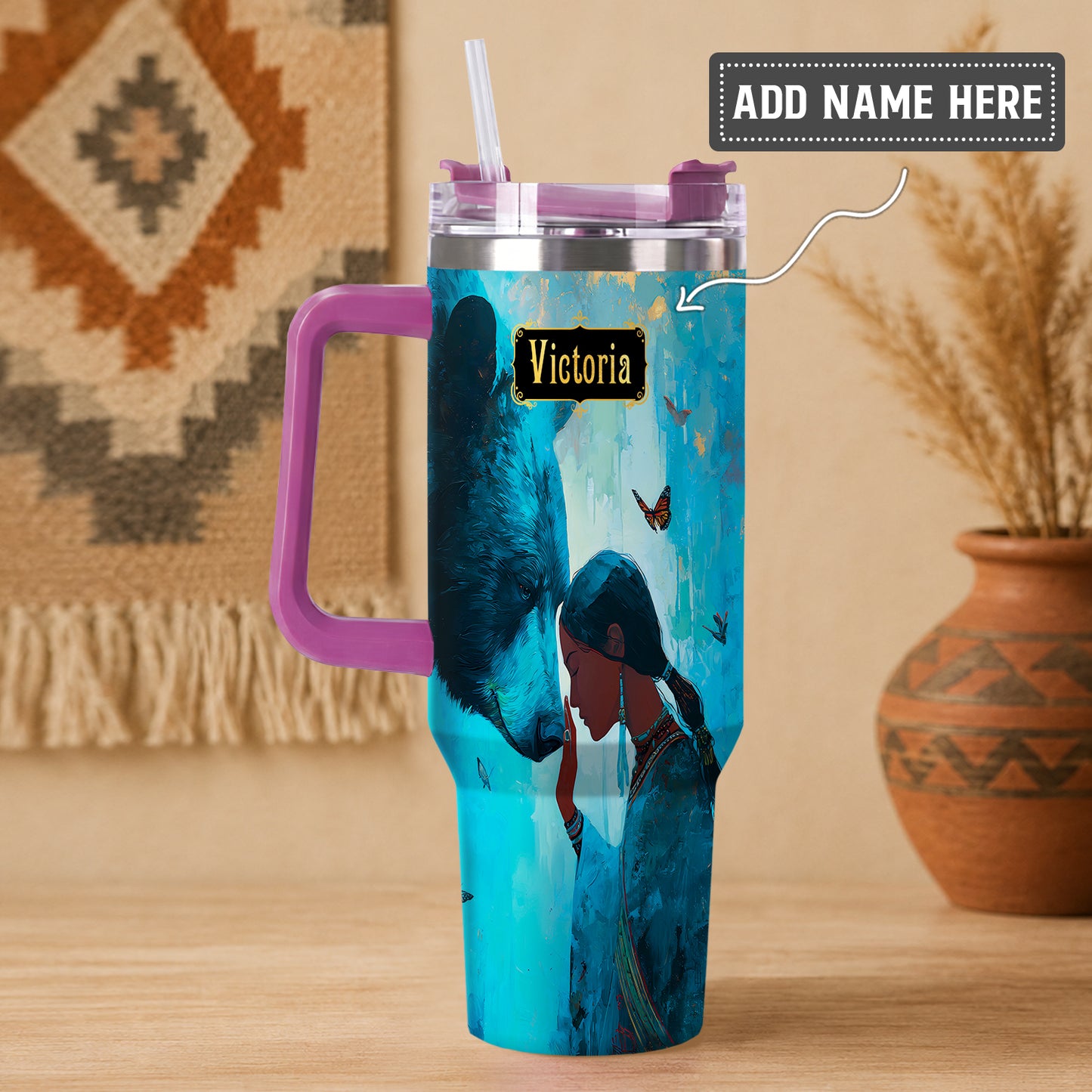 Moonlit Wild Harmony Personalized Tumbler
