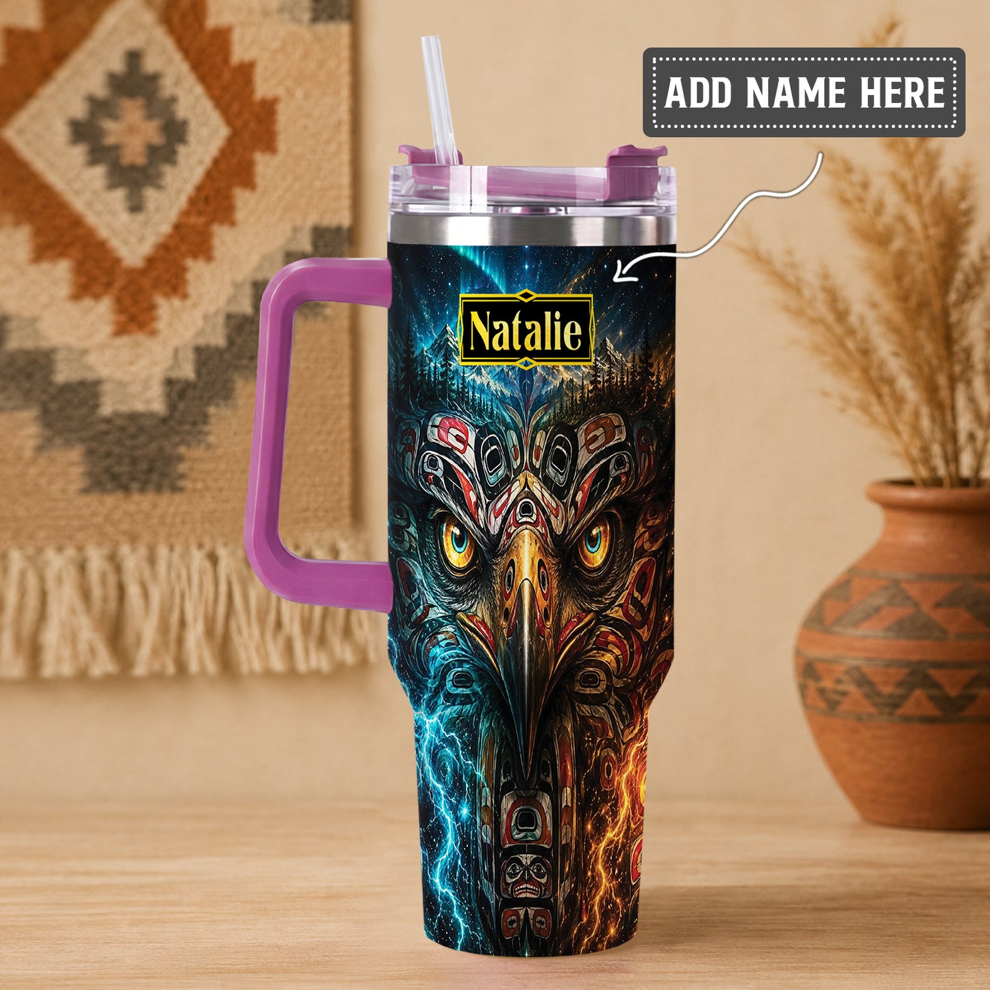 Eagle Thunder Spirit Personalized Tumbler