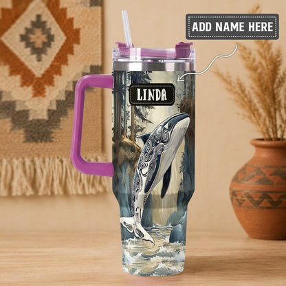 Orca Ocean Legacy Personalized Tumbler