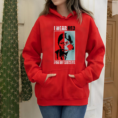 MMIW Awareness Indigenous Red Hand Women Gifts Unisex T-Shirt/Hoodie/Sweatshirt