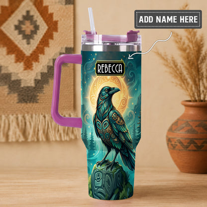 Raven’s Echo of Eternity Personalized Tumbler