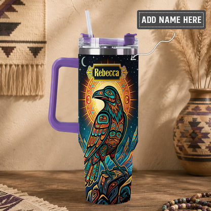 Celestial Raven Legacy Personalized Tumbler