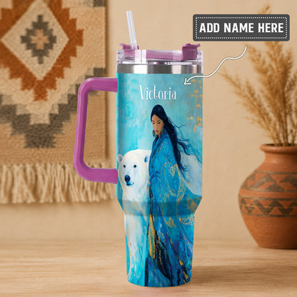 Arctic Woman Grace Personalized Tumbler