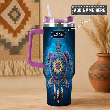Celestial Turtle Spirit Personalized Tumbler