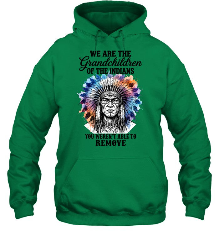 WE ARE THE Grandchildren OF THE INDIANS YOU WEREN'T ABLE TO REMOVE