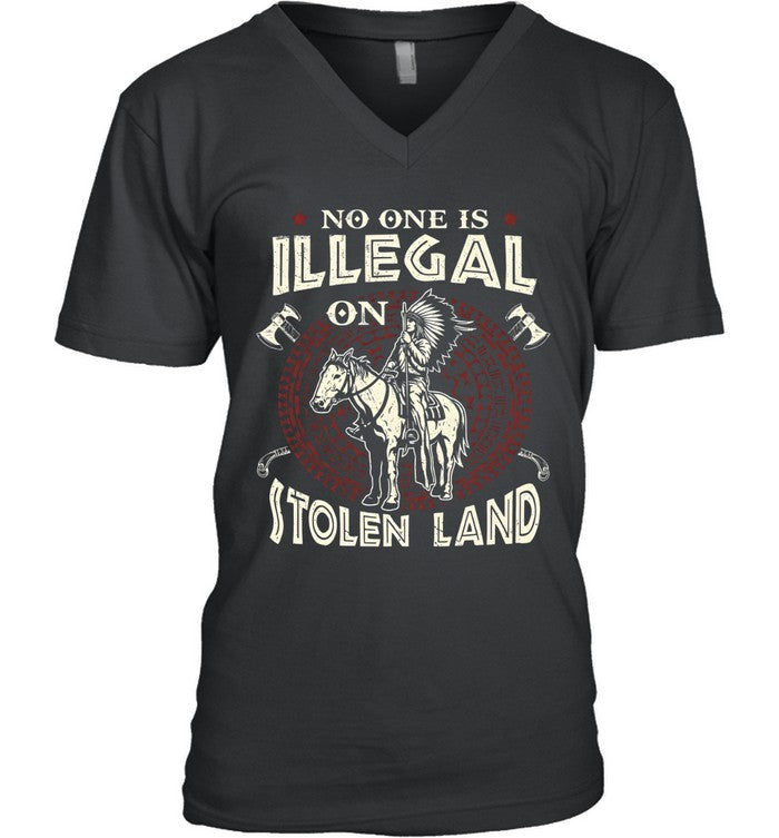 NO ONE IS ILLEGAL ON ITOLEN LAND