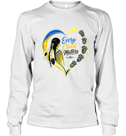 Native Heritage Feather Heart T-Shirt