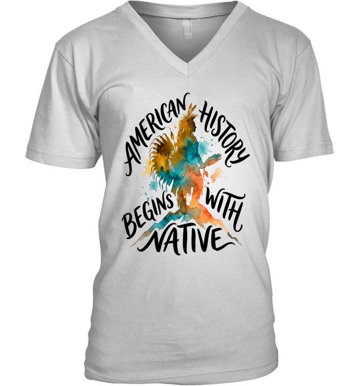 AMERICAN HISTORY BEGINS WITH NATIVE