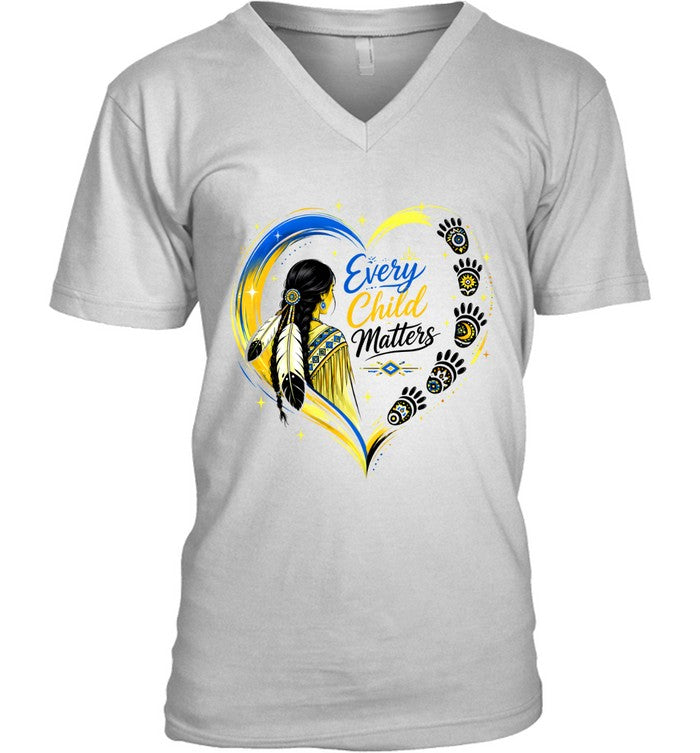 Native Heritage Feather Heart T-Shirt