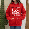 MMIW I Wear Red For My Sister Red Hand Unisex Kid size Hoodie/Sweatshirt/T-Shirt