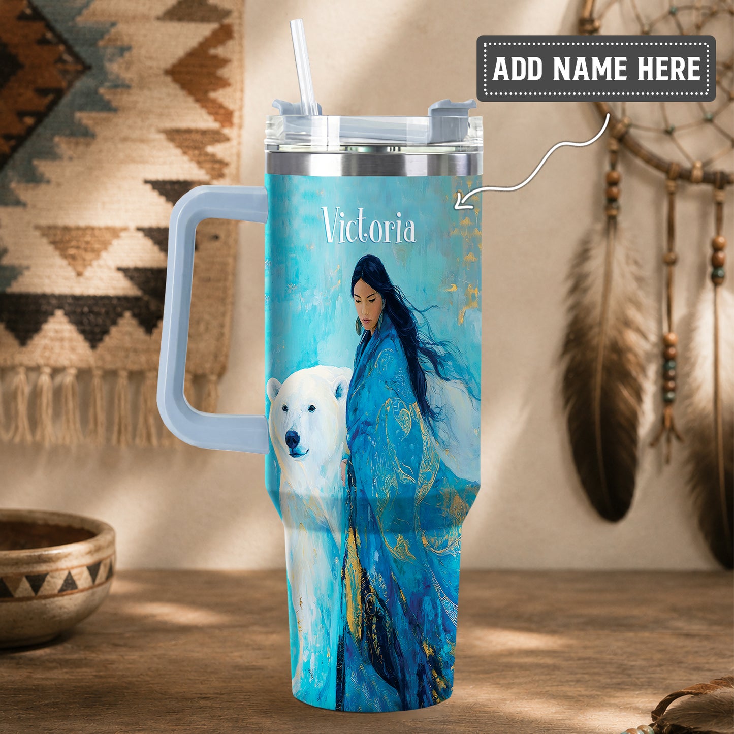 Arctic Woman Grace Personalized Tumbler