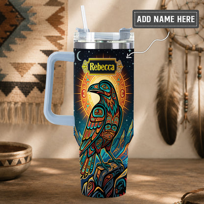 Celestial Raven Legacy Personalized Tumbler
