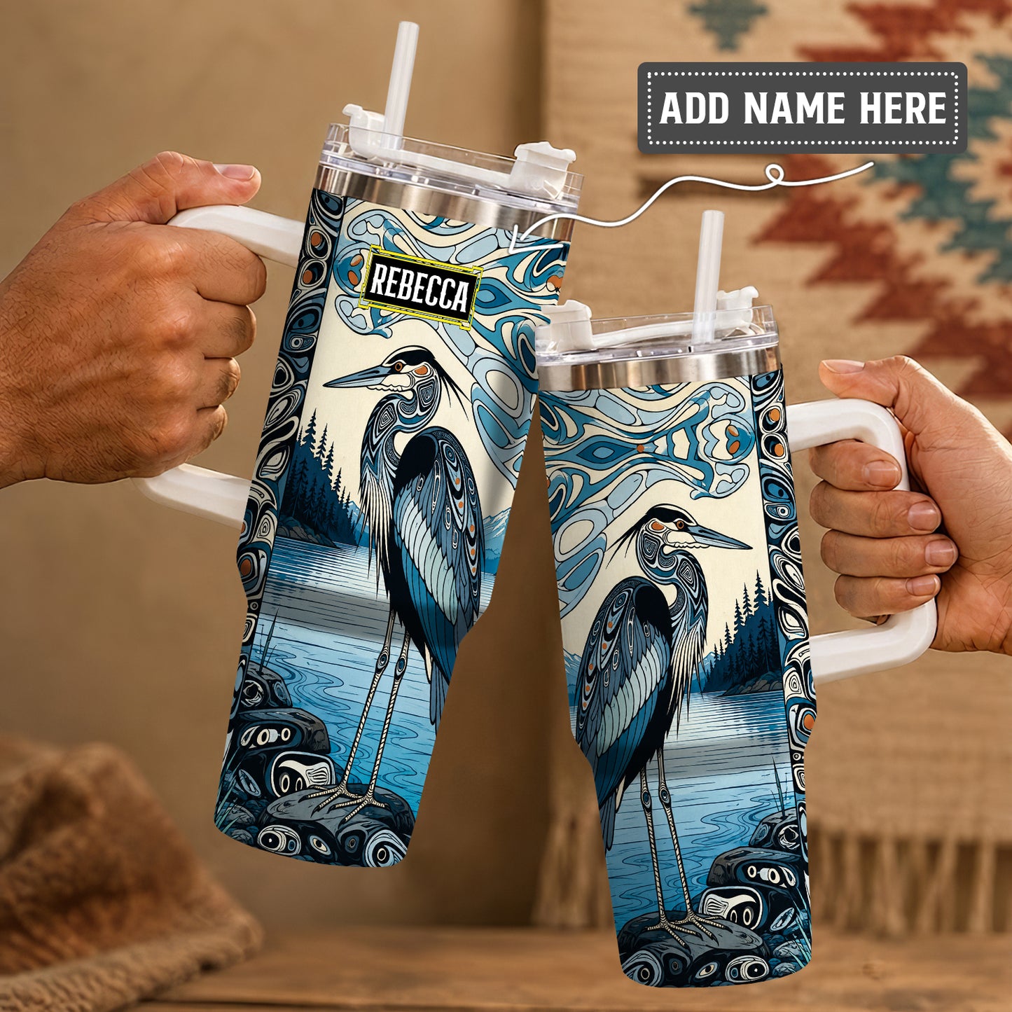 Crimson Orca Passage Personalized Tumbler