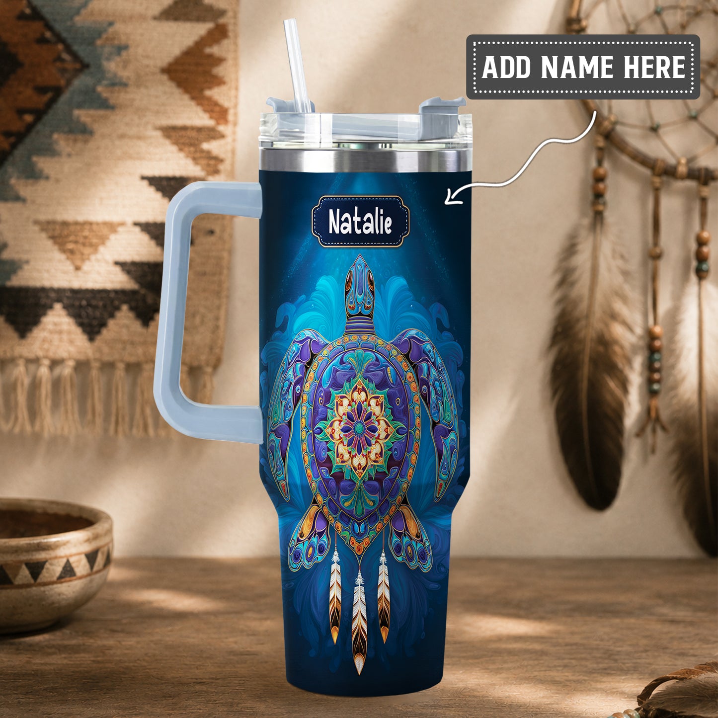 Celestial Turtle Spirit Personalized Tumbler