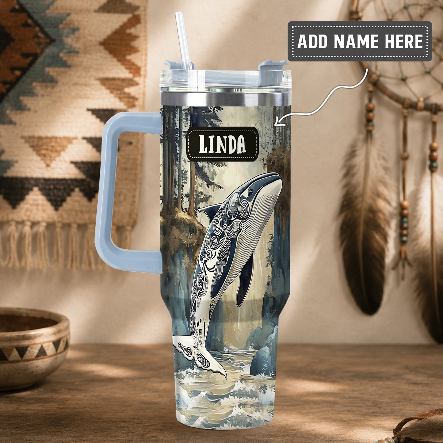 Orca Ocean Legacy Personalized Tumbler