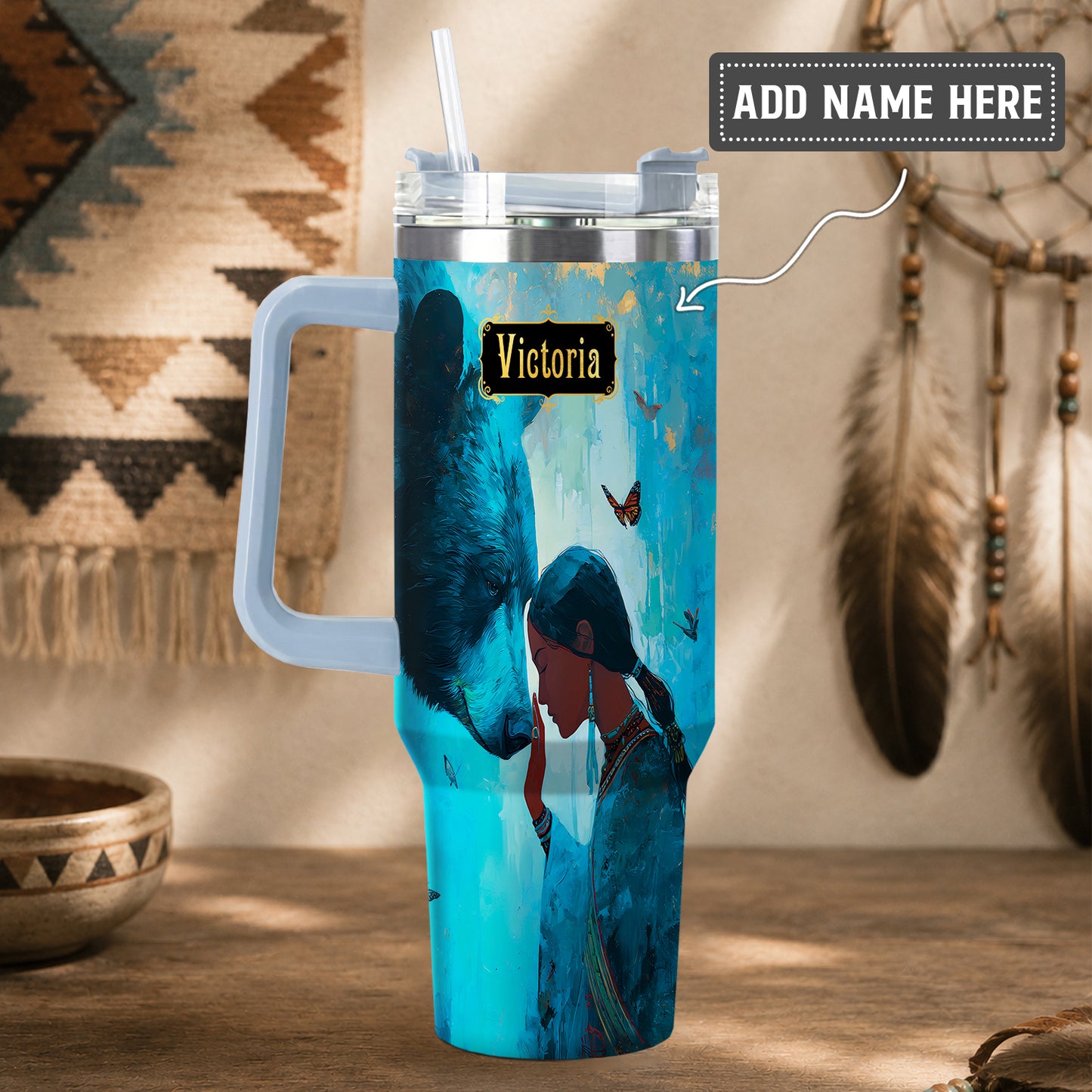 Moonlit Wild Harmony Personalized Tumbler