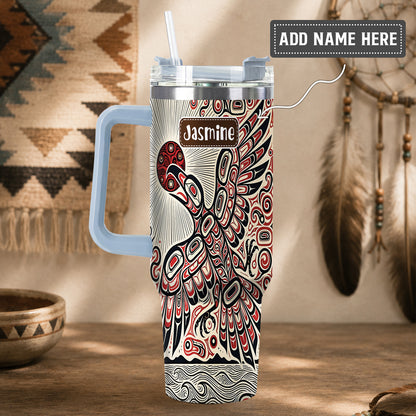 Eagle Sun Flight Personalized Tumbler