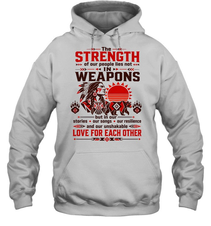 The STRENGTH of our people lies not IN WEAPONS