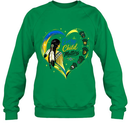 Native Heritage Feather Heart T-Shirt