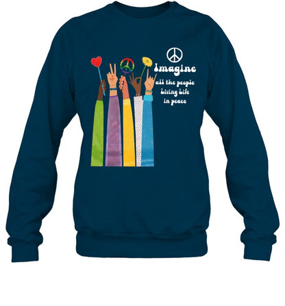 Imagine all the people Living Life in peace