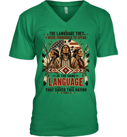 THE LANGUAGE THEY WERE FORBIDDEN TO SPEAK LANGUAGE THAT SAVED THIS NATION