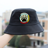 SALE 50% OFF - Bear Paw Beaded Unisex Cotton Bucket Hat with Native American