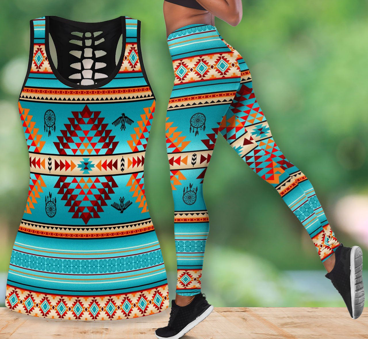Native American Tank Top & Legging Set 04 WCS
