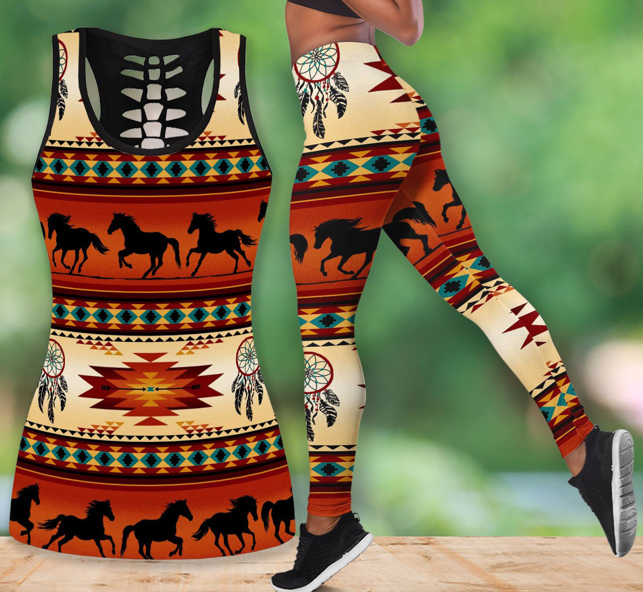 Native American Tank Top & Legging Set 06 WCS