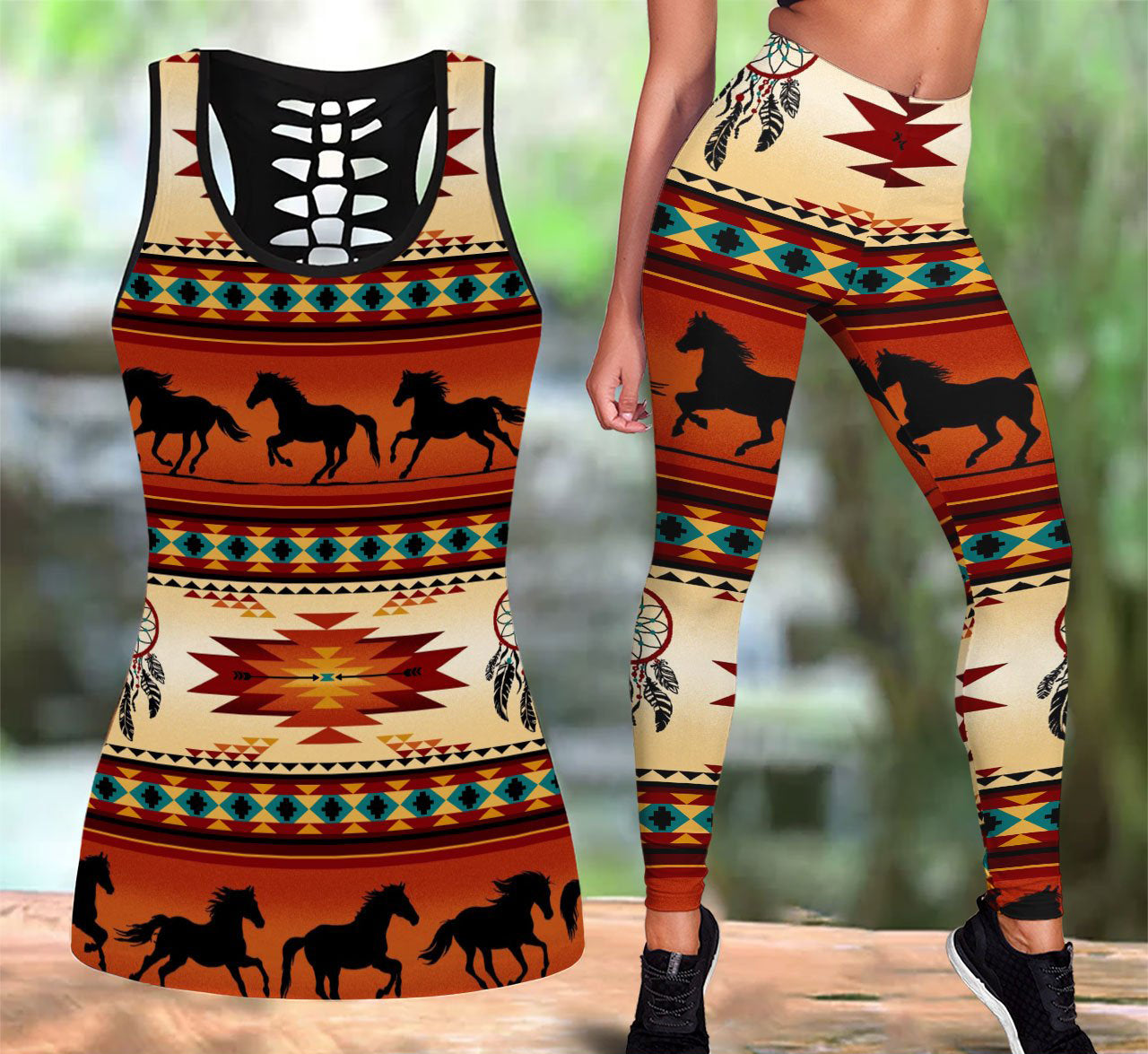 Native American Tank Top & Legging Set 06 WCS
