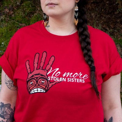 MMIW No More Stolen Sisters Red Hand Unisex Hoodie/Sweatshirt/T-Shirt