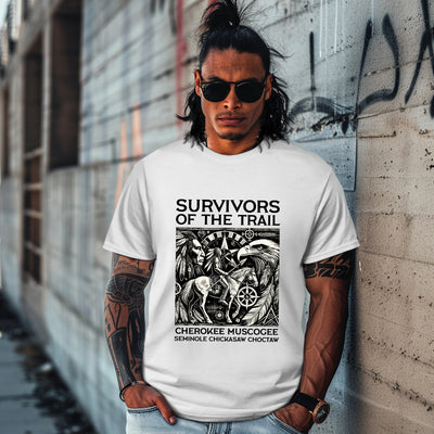 SURVIVORS OF THE TRAIL CHEROKEE MUSCOGEE SEMINOLE CHICKASAW CHOCTAW