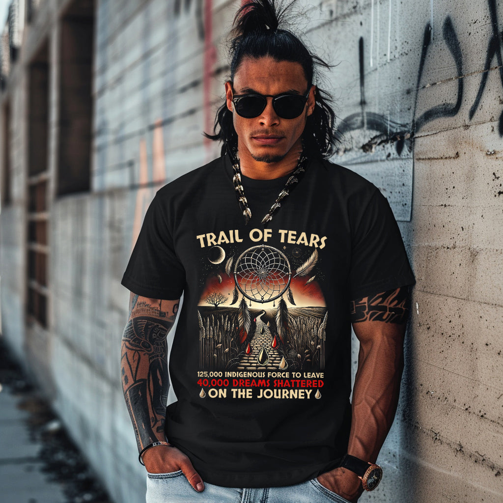 TRAIL OF TEARS 125,000 INDIGENOUS FORCE TO LEAVE 40,000 DREAMS SHATTERED ON THE JOURNEY