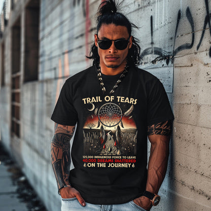 TRAIL OF TEARS 125,000 INDIGENOUS FORCE TO LEAVE 40,000 DREAMS SHATTERED ON THE JOURNEY