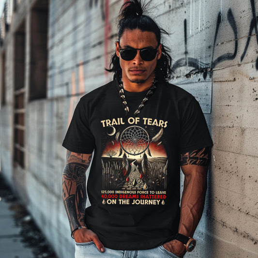 TRAIL OF TEARS 125,000 INDIGENOUS FORCE TO LEAVE 40,000 DREAMS SHATTERED ON THE JOURNEY