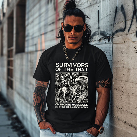 SURVIVORS OF THE TRAIL CHEROKEE MUSCOGEE SEMINOLE CHICKASAW CHOCTAW
