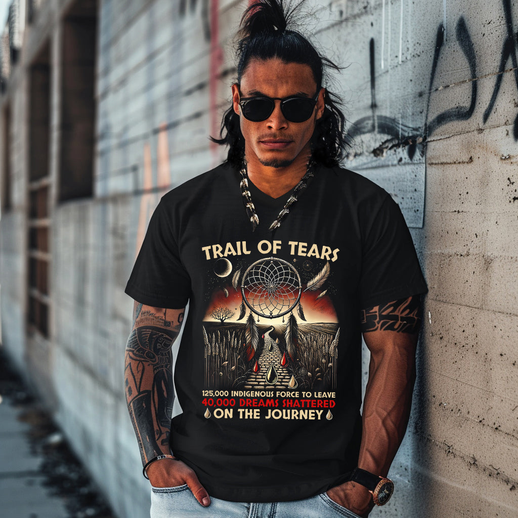 TRAIL OF TEARS 125,000 INDIGENOUS FORCE TO LEAVE 40,000 DREAMS SHATTERED ON THE JOURNEY