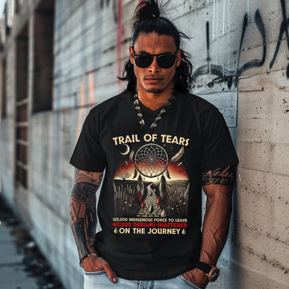 TRAIL OF TEARS 125,000 INDIGENOUS FORCE TO LEAVE 40,000 DREAMS SHATTERED ON THE JOURNEY