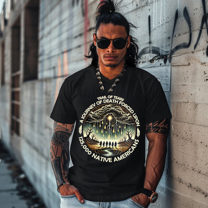 TRAIL OF TEARS A JOURNEY OF DEATH FORCED UPON  125,000 NATIVE AMERICANS