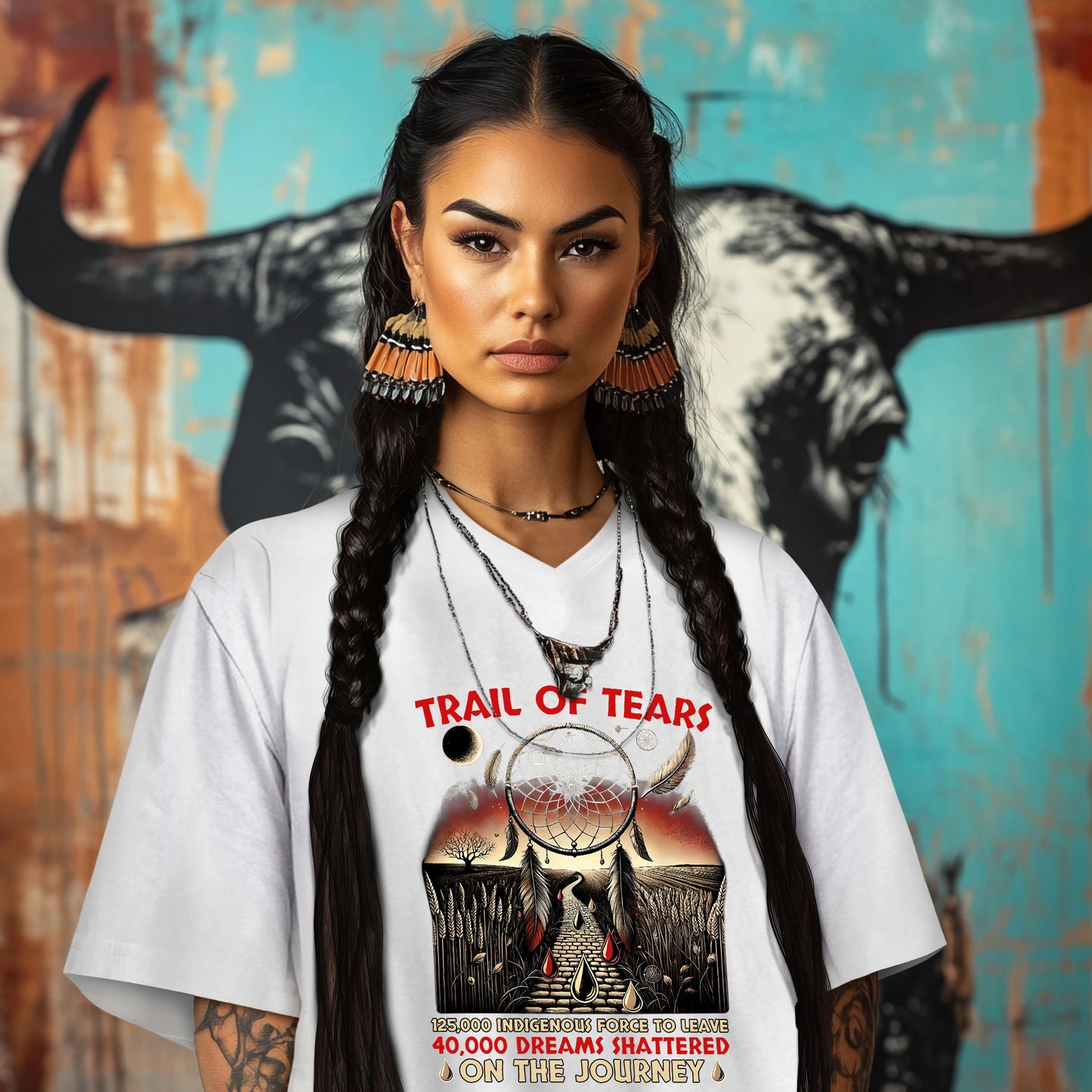 TRAIL OF TEARS 125,000 INDIGENOUS FORCE TO LEAVE 40,000 DREAMS SHATTERED ON THE JOURNEY