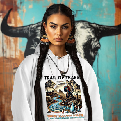 TRAIL OF TEARS WHERE THOUSANDS WALKED COUNTLESS DREAMS WERE BURIED