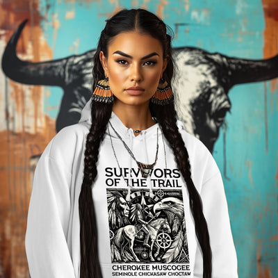 SURVIVORS OF THE TRAIL CHEROKEE MUSCOGEE SEMINOLE CHICKASAW CHOCTAW