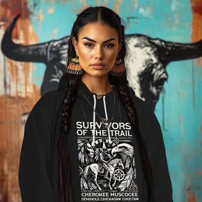SURVIVORS OF THE TRAIL CHEROKEE MUSCOGEE SEMINOLE CHICKASAW CHOCTAW