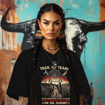TRAIL OF TEARS 125,000 INDIGENOUS FORCE TO LEAVE 40,000 DREAMS SHATTERED ON THE JOURNEY