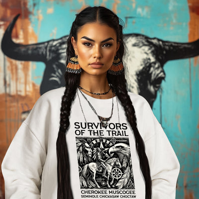 SURVIVORS OF THE TRAIL CHEROKEE MUSCOGEE SEMINOLE CHICKASAW CHOCTAW
