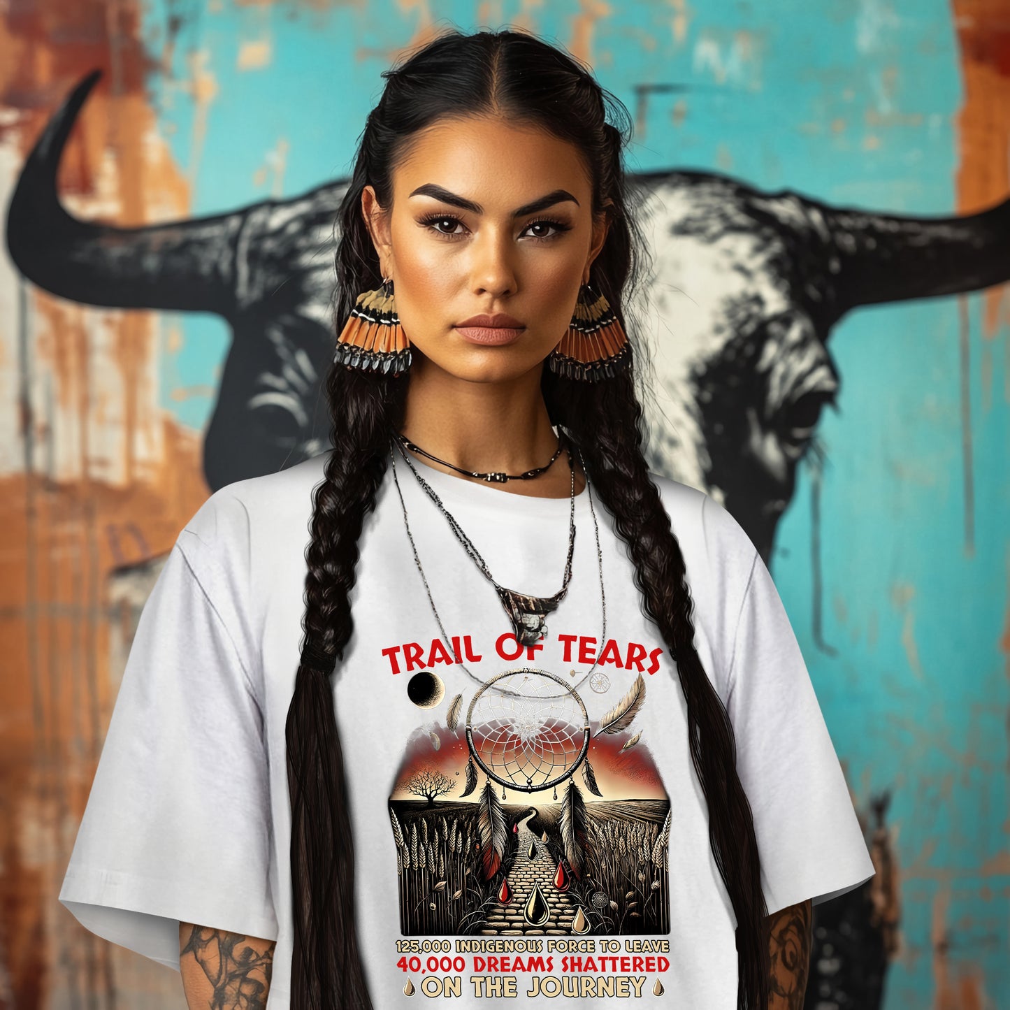 TRAIL OF TEARS 125,000 INDIGENOUS FORCE TO LEAVE 40,000 DREAMS SHATTERED ON THE JOURNEY