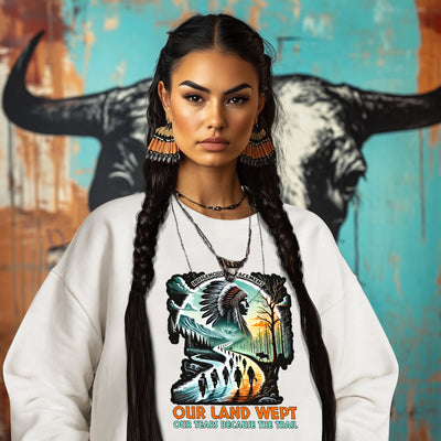 INDIGENOUS DISPLACEMENT OUR LAND WEPT OUR TEARS BECAUSE THE TRAIL