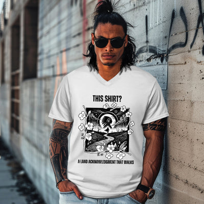 THIS SHIRT? A LAND ACKNOWLEDGMENT THAT WALKS